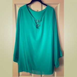 CATO Embellished Metal Ring  Size 22/24